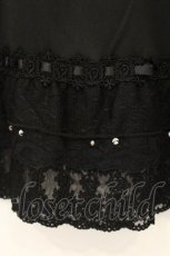 画像2: axes femme / はしごレース使いペチスカート  クロ O-26-06-29-070-AX-SK-IG-OS (2)