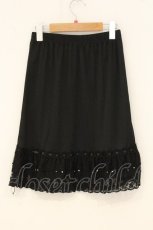 画像3: axes femme / はしごレース使いペチスカート  クロ O-26-06-29-070-AX-SK-IG-OS (3)