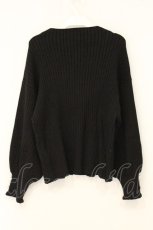 画像3: axes femme / ネックレス付ボリューム袖ニットプルオーバー  クロ O-26-06-29-071-AX-TO-IG-OS (3)