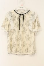 画像1: axes femme / 染め分けレースフリルプルオーバー M キナリ O-26-06-29-072-AX-TO-OW-OS (1)