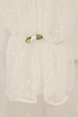 画像2: m petit by misako / NINA'Sコラボ シースルーカットソー 3L シロ O-26-06-29-078-LO-TO-OW-OS (2)