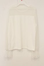 画像3: m petit by misako / NINA'Sコラボ シースルーカットソー 3L シロ O-26-06-29-078-LO-TO-OW-OS (3)
