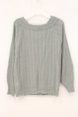 画像3: axes femme / レースVネックニット M グリーン O-26-06-29-081-AX-TO-OW-OS (3)