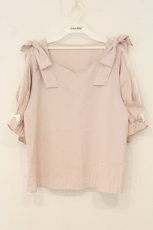 画像1: DearMyLoveRose / 2way肩リボンハートネックブラウス 3L ピンク O-26-06-29-082-LO-BL-OW-OS (1)