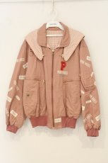 画像1: PINK HOUSE / ロゴワッペンフードブルゾン  ピンク O-26-06-29-089-LO-CO-OW-OS (1)