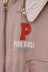 画像2: PINK HOUSE / ロゴワッペンフードブルゾン  ピンク O-26-06-29-089-LO-CO-OW-OS (2)