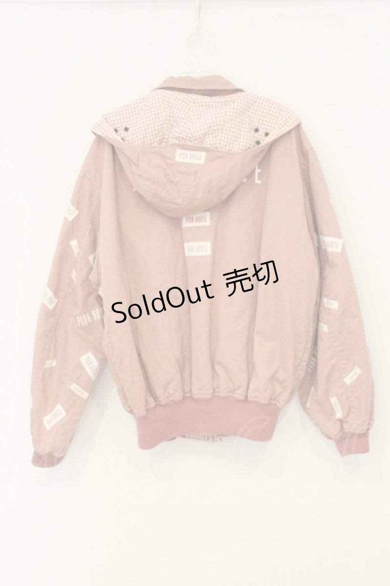 画像4: PINK HOUSE / ロゴワッペンフードブルゾン  ピンク O-26-06-29-089-LO-CO-OW-OS (4)