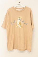 画像1: Karl Helmut / 柴犬ptTシャツ  ピンク O-26-06-29-091-EL-TO-OW-OS (1)