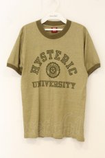 画像1: HYSTERIC GLAMOUR / カレッジロゴptTシャツ F カーキグリーン O-26-06-29-097-PU-TO-OW-OS (1)