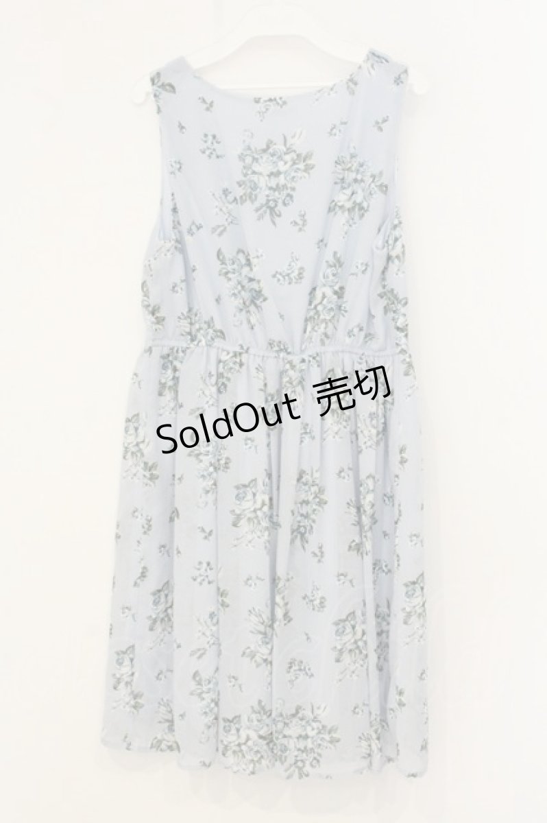 画像3: axes femme / 花柄ワンピース M サックス O-26-06-29-010-AX-OP-OW-OS (3)