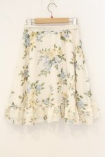 画像3: axes femme / フラワーシフォンフレアスカート M キナリ O-26-06-29-013-AX-SK-OW-OS (3)