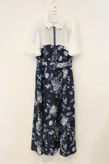 画像1: axes femme / グラデーションローズ柄ワンピース F ネイビー O-26-06-29-002-AX-OP-OW-OS (1)