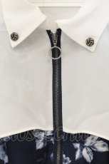 画像2: axes femme / グラデーションローズ柄ワンピース F ネイビー O-26-06-29-002-AX-OP-OW-OS (2)