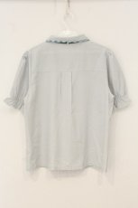 画像3: axes femme / パイピングｘリボン付ブラウス F グリーン O-26-06-29-022-AX-BL-OW-OS (3)