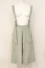 画像1: axes femme POETIQUE / プリーツデザインサス付スカート M グリーン O-26-06-29-027-AX-SK-OW-OS (1)