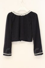 画像4: marcHenTica / メラニースカラップレースカーディガン  ネイビー O-26-07-01-043-LO-TO-IG-OS (4)