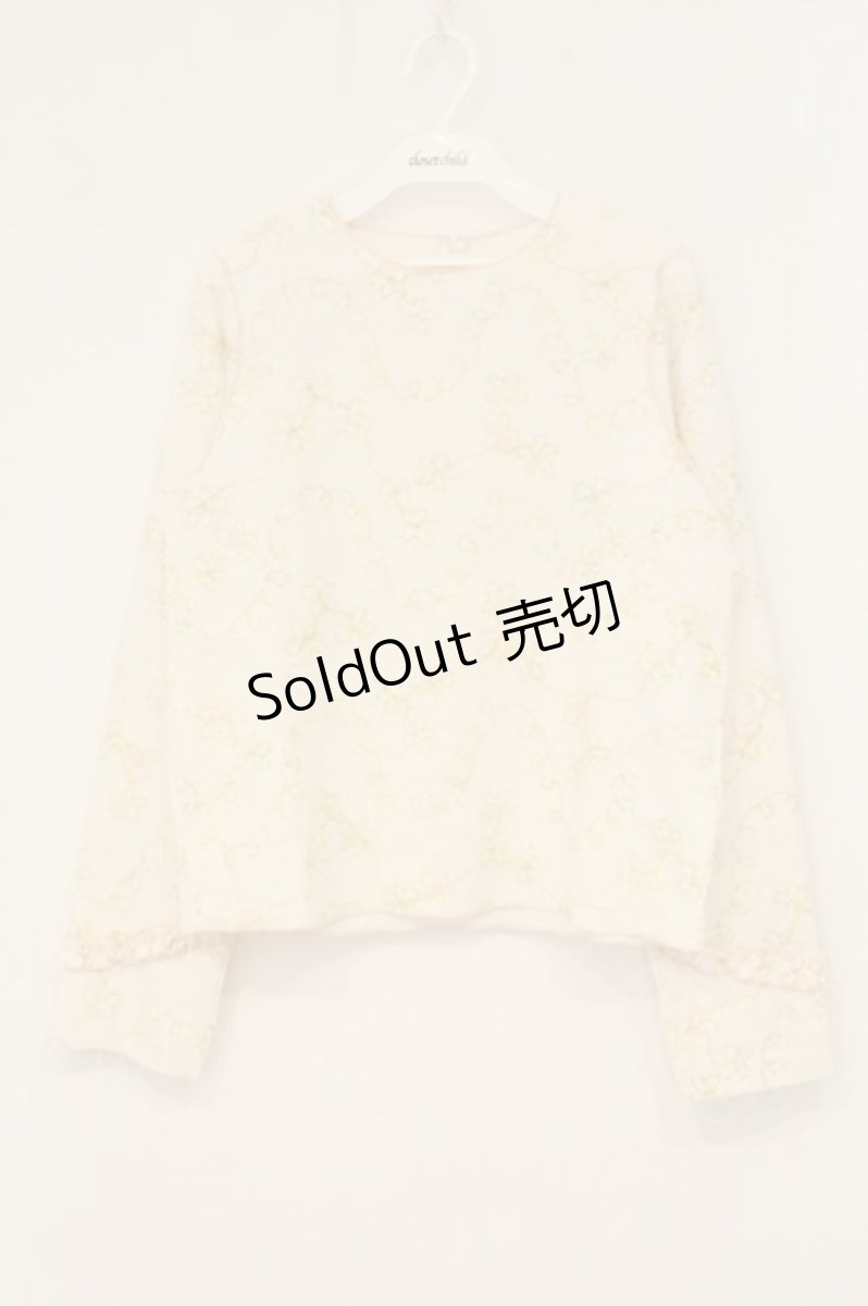 画像1: merry jenny / flower pastel tops（フラワーパステルトップス）  アイボリー O-26-07-01-044-LO-TO-IG-OS (1)