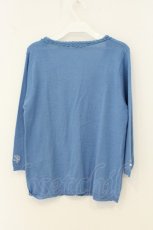 画像3: axes femme / 縦ラメ刺繍入りカーディガン M アオ O-26-07-01-049-AX-TO-OW-OS (3)