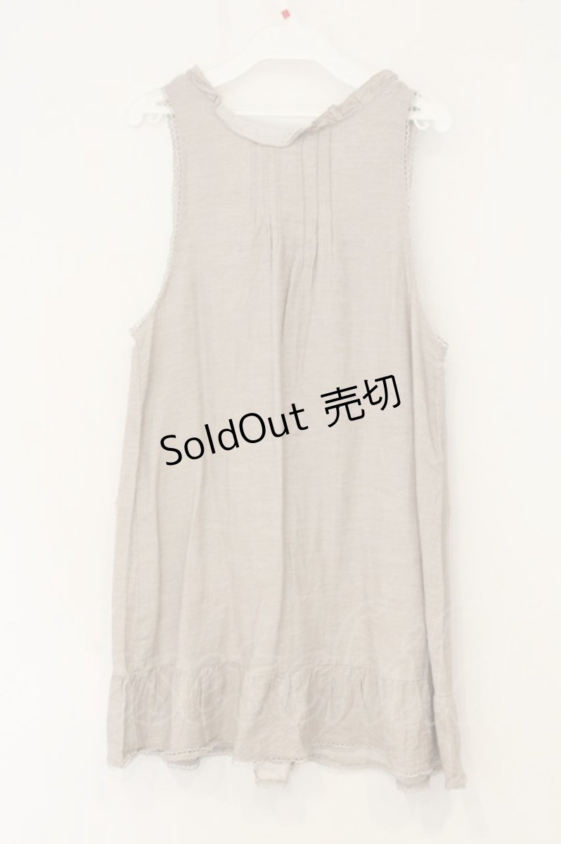 画像3: axes femme / レース切り替えノースリチュニック M キナリ O-26-07-01-052-AX-TO-OW-OS (3)