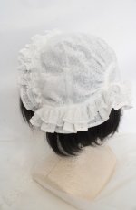 画像2: merry jenny / sugar lace bonnet ボンネット  シロ O-26-07-01-1006-LO-AC-OW-OS (2)