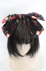 画像2: Royal Princess Alice / Strawberry Cross カチューシャ  クロ×アカ O-26-07-01-1011-LO-AC-OW-OS (2)