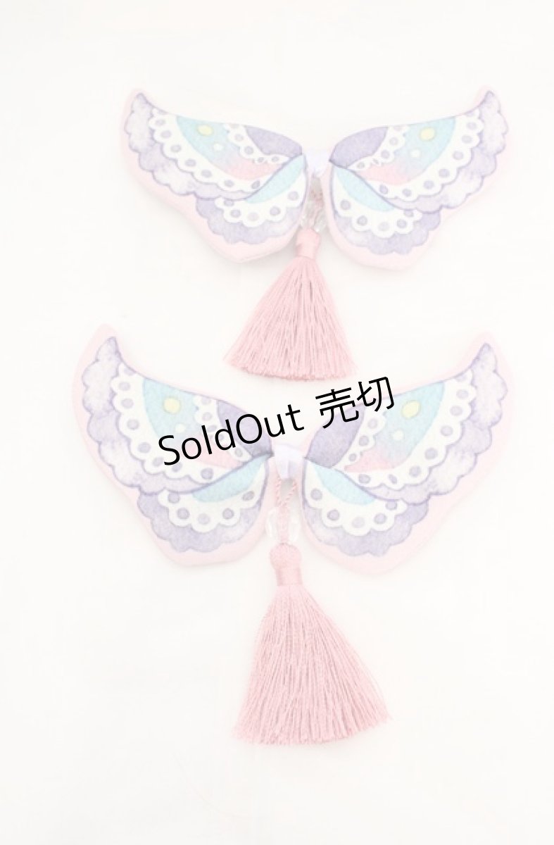 画像1: Royal Princess Alice / 絢爛藤祭り 蝶々クリップ〈2個セット〉(たまコラボ)  ピンク×藤色 O-26-07-01-1021-LO-AC-OW-OS (1)