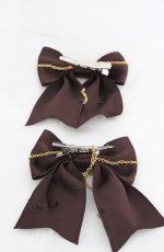 画像2: Innocent World / 星空と乙女の祈りツインリボンクリップ  ショコラ O-26-07-01-1026-IW-AC-OW-OS (2)