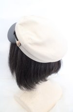 画像2: axes femme / ロープ使いキャスケット  ベージュ O-26-07-01-1003-AX-AC-OW-OS (2)