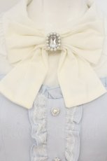画像2: NOEMIE / シアーチェック切り替えセットアップ  サックス×シロ O-26-07-01-060-LO-OP-IG-OS (2)