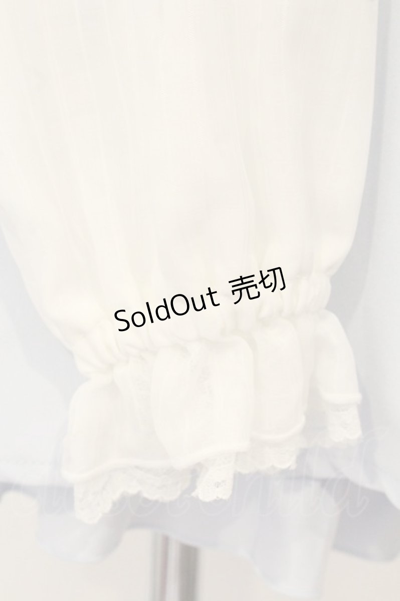 画像3: NOEMIE / シアーチェック切り替えセットアップ  サックス×シロ O-26-07-01-060-LO-OP-IG-OS (3)