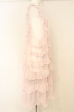 画像4: alcali / ドットチュールタブリエ  ピンク O-26-07-01-061-LO-OP-OW-OS (4)