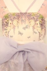 画像2: Royal Princess Alice / 絢爛藤祭り たまコラボ 帯付きドレス  ピンク×藤色 O-26-07-01-064-LO-OP-OW-OS (2)
