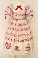 画像1: Chalmiere / ベイクドベリーワンピース M ピンク O-26-07-01-066-AX-OP-IG-OS (1)