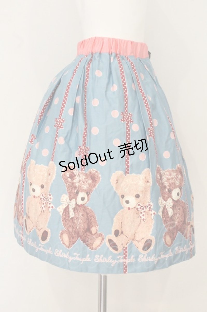 画像3: Shirley Temple / ベアーptスカート  ブルー O-26-07-01-068-ET-SK-IG-OS (3)