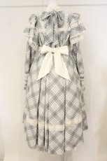 画像6: Hoshibako Works / 【路面店限定販売】リリアンヌ姉妹 チェックワンピース(ロング丈)  グレー O-26-07-01-070-LO-OP-OW-OS (6)