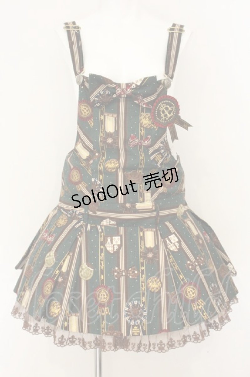 画像1: Angelic Pretty / Chocolate Rosetteサロペット  グリーン O-26-07-01-072-AP-OP-OW-OS (1)