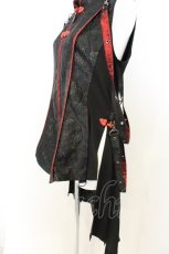 画像2: Qutie Frash / 後ろロングチャイナベスト  ブラック O-26-07-01-2011-QU-TO-OW-OS (2)