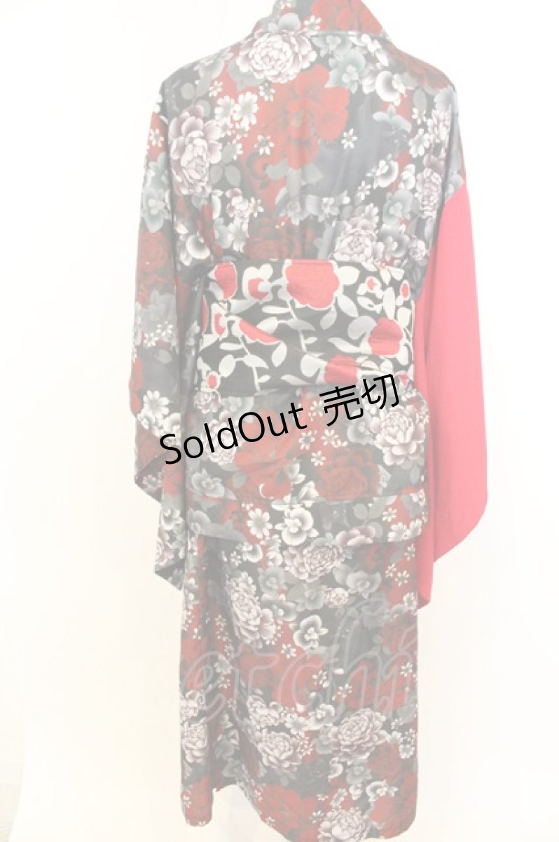 画像4: Qutie Frash / 2025 浴衣3点SET  レッド O-26-07-01-2013-QU-OP-OW-OS (4)