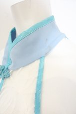 画像2: Qutie Frash / 和柄ホルターワンピ  サックス O-26-07-01-2020-QU-OP-OW-OS (2)