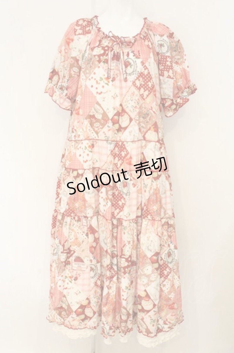 画像1: PINK HOUSE / PH Tea Party ONE PIECE　ワンピース  アカ O-26-07-01-077-LO-OP-OW-OS (1)