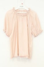 画像1: PINK HOUSE / ロゴ刺繍入りローンブラウス  ピンク O-26-07-01-088-LO-BL-OW-OS (1)