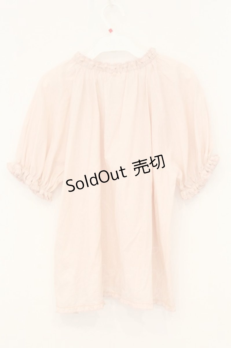画像4: PINK HOUSE / ロゴ刺繍入りローンブラウス  ピンク O-26-07-01-088-LO-BL-OW-OS (4)