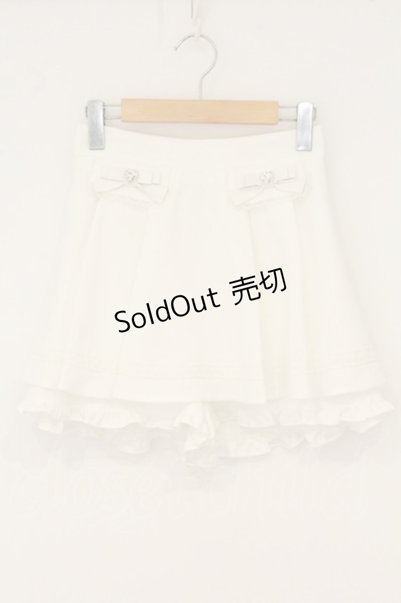 画像1: Ank Rouge / リボン&レース スカパン  シロ O-26-07-01-095-CA-PA-IG-OS (1)