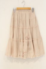 画像1: PINK HOUSE / ハートレース配色スカート  ピンク O-26-07-01-014-LO-SK-IG-OS (1)