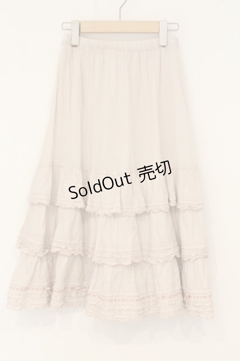 画像1: PINK HOUSE / ティアードスカート  ピンク O-26-07-01-015-LO-SK-IG-OS (1)