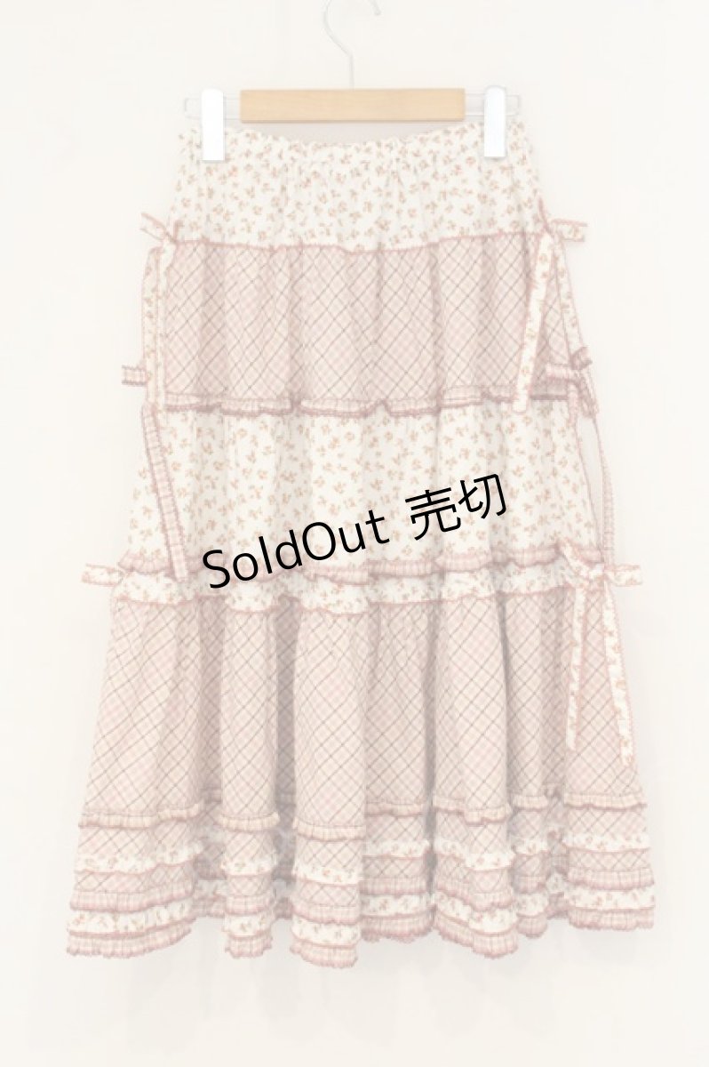 画像5: PINK HOUSE / オリジナルチェックパッチワークスカート  ピンク O-26-07-01-019-LO-SK-IG-OS (5)
