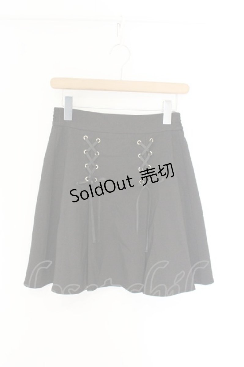 画像1: axes femme POETIQUE / レースアップタックミニスカート M クロ O-26-07-02-036-AX-SK-OW-ZT0727D (1)