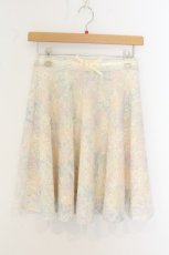 画像1: axes femme POETIQUE / レースプリントフレアースカート M イエロー O-26-07-02-037-AX-SK-OW-OS (1)