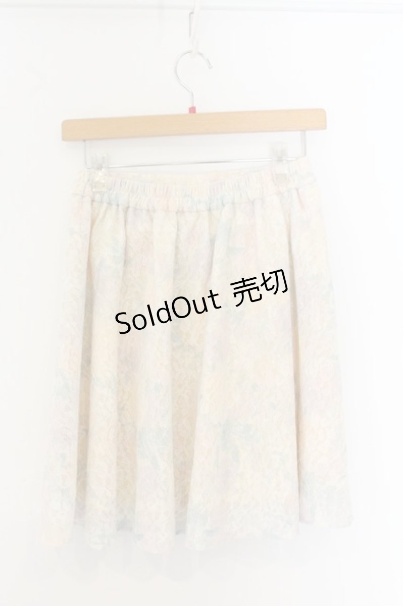 画像3: axes femme POETIQUE / レースプリントフレアースカート M イエロー O-26-07-02-037-AX-SK-OW-OS (3)