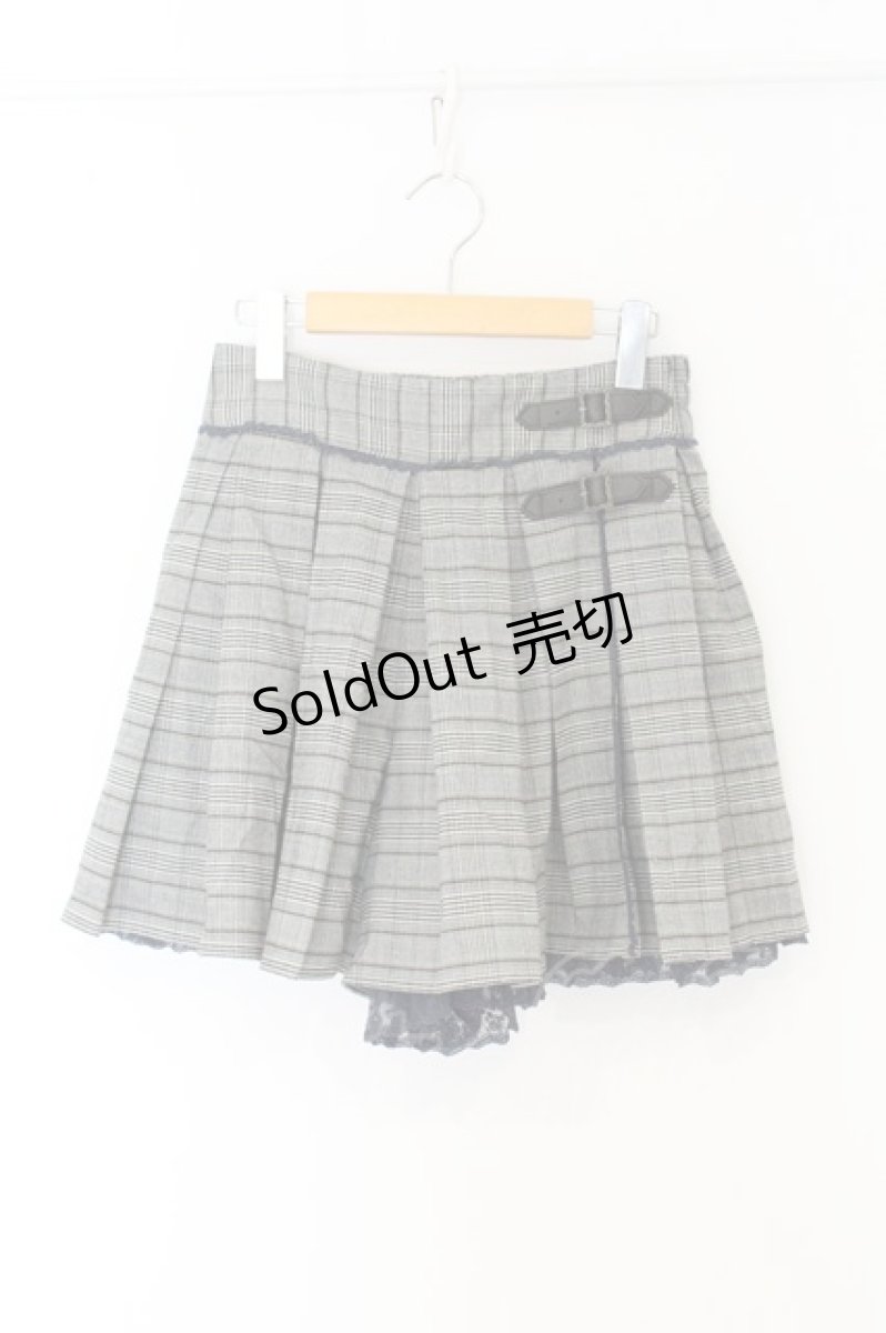 画像1: axes femme / グレンチェック柄スカパン M グレー O-26-07-02-005-AX-PA-OW-OS (1)